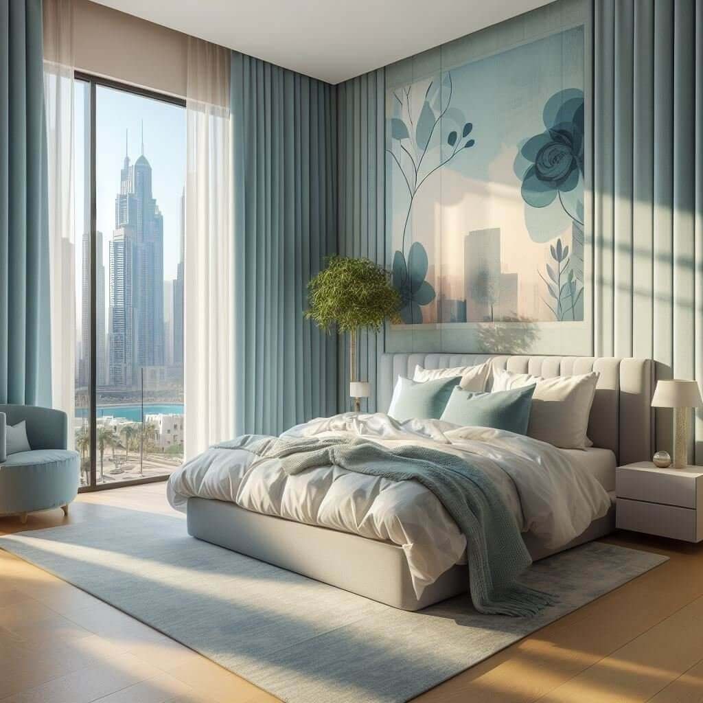 window treatment Dubai bedroom