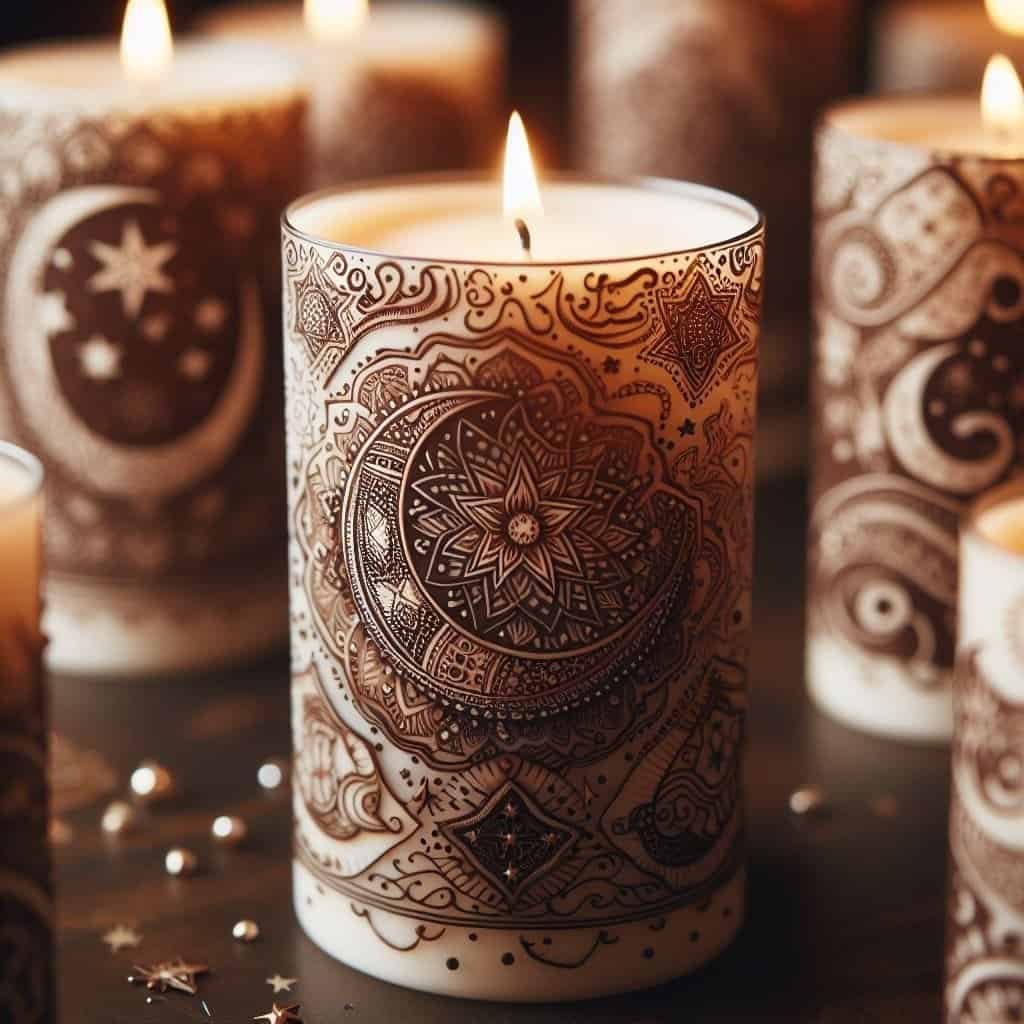 Eid decorations henna candles