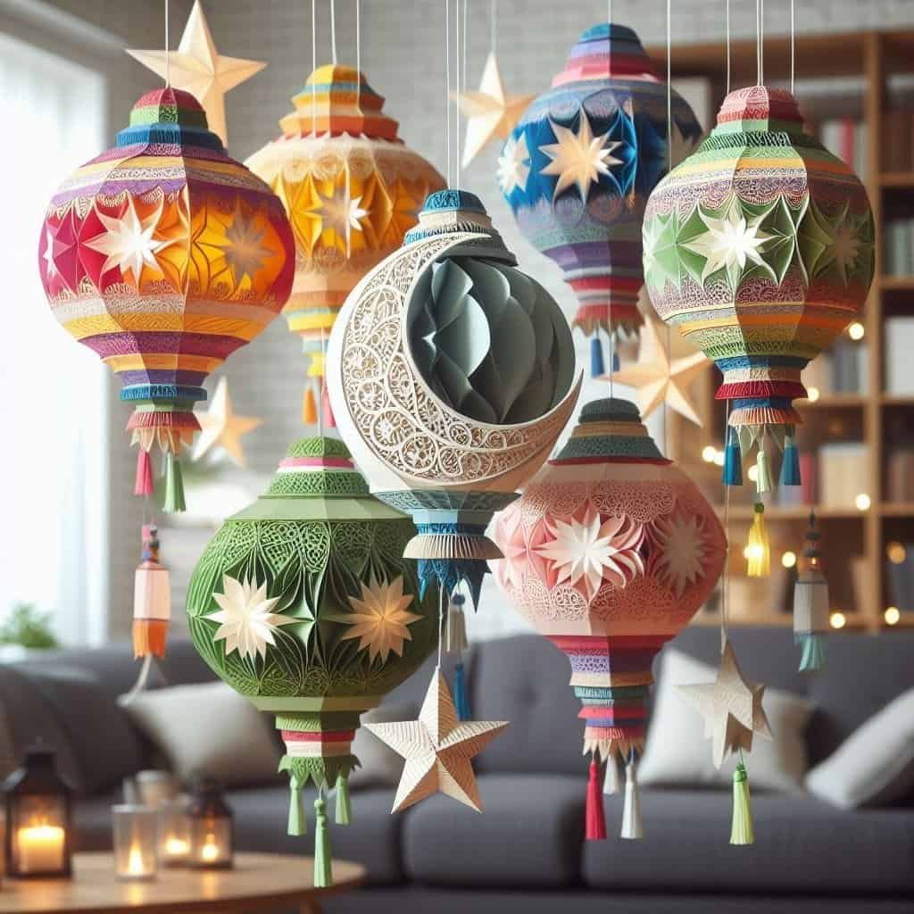 eid decorations paper lantern 