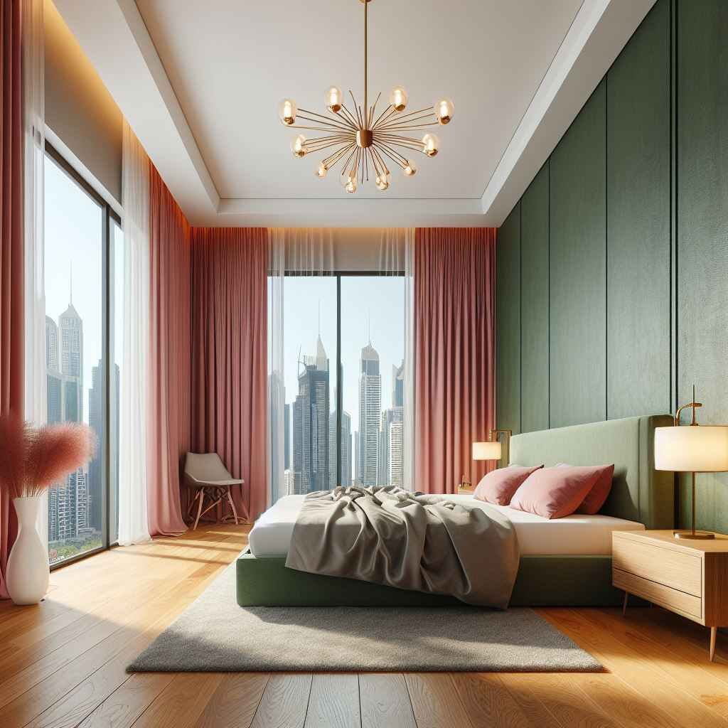 olive green Dubai-bedroom