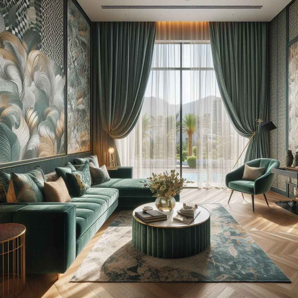 curtains in Dubai room 