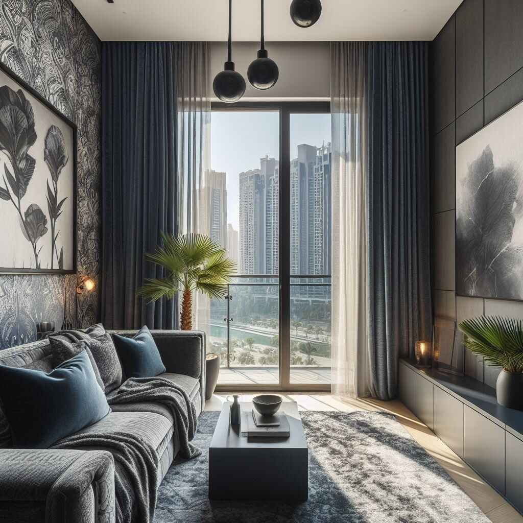 curtains in Dubai room 