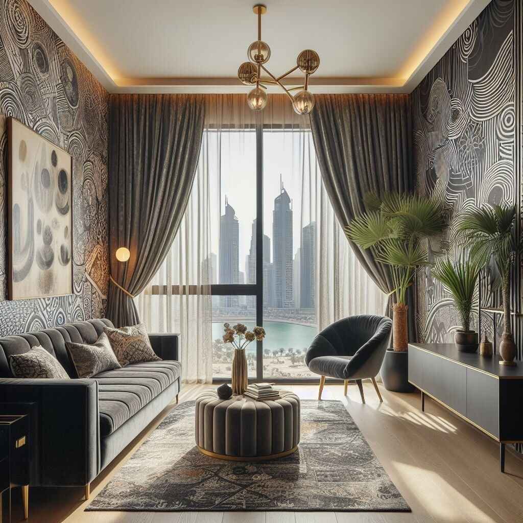 curtains in Dubai room 