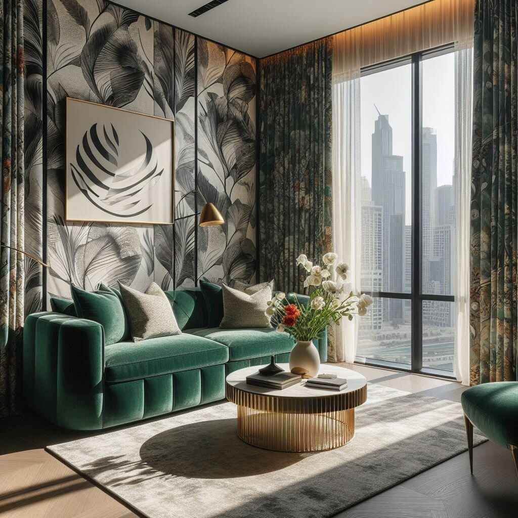 curtains in Dubai room 