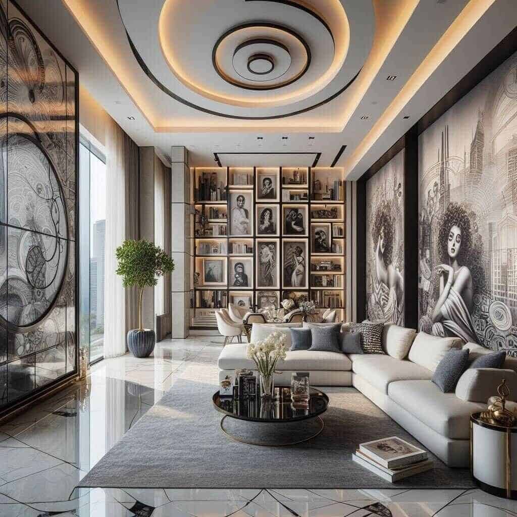 Wall decor Dubai living room 