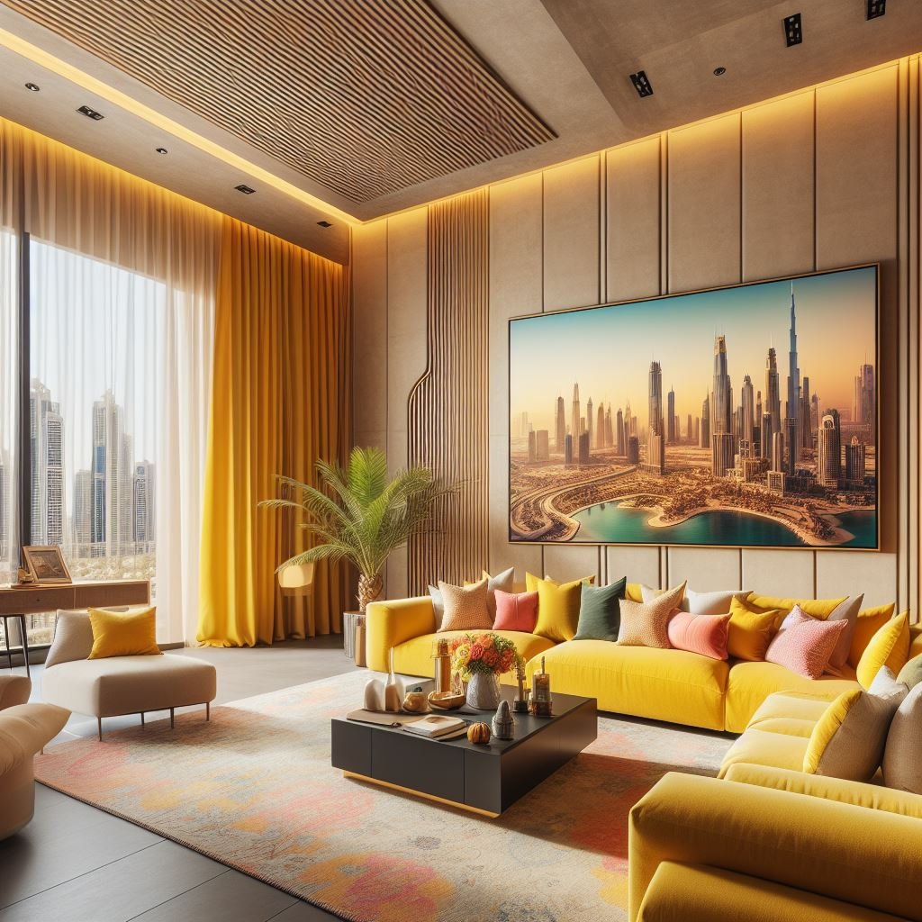 Dubai yellow sofa