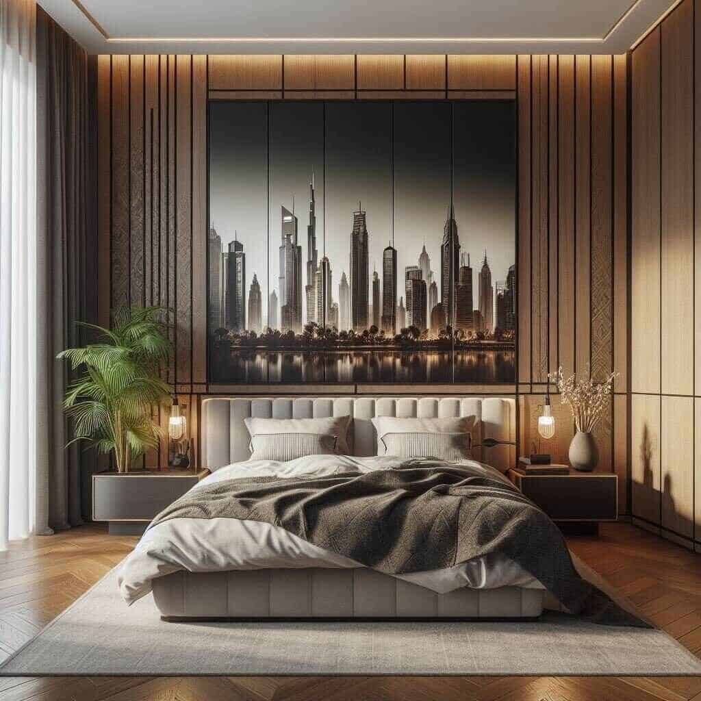 Wall decor Dubai bedroom 