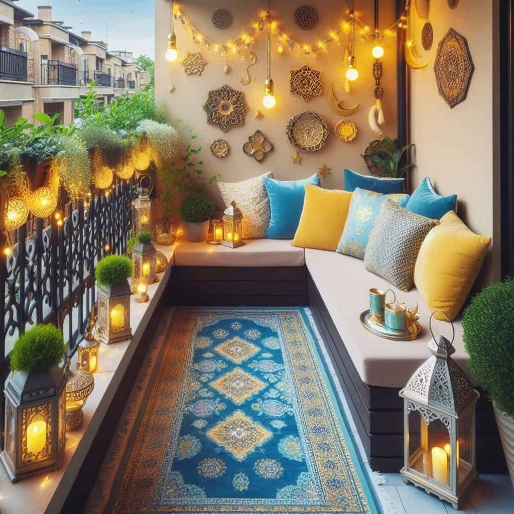 Eid decoratins balcony