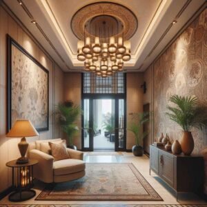 Entryway in Dubai home 