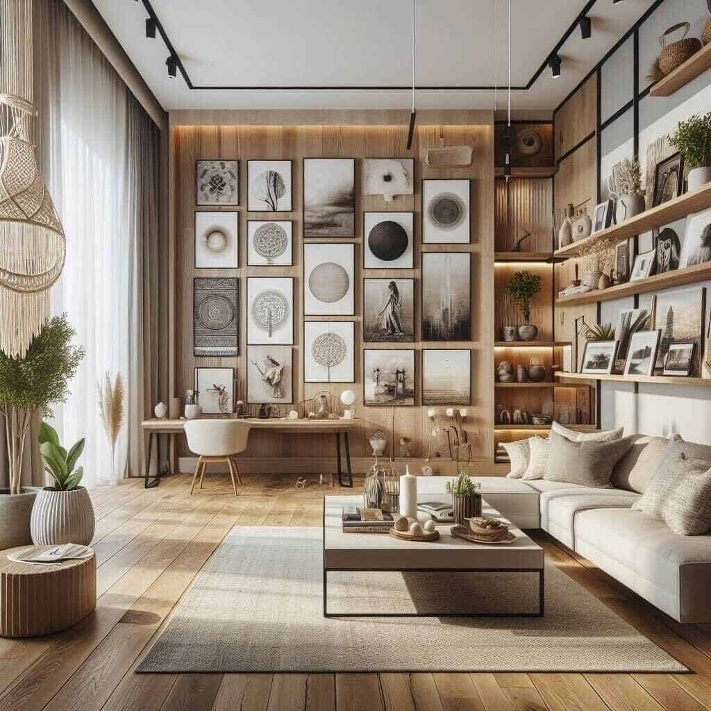 Wall decor Dubai living room 