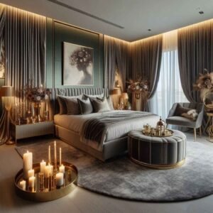 romantic bedroom design in Dubai