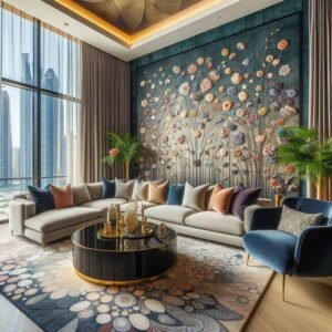 home wallpaper for Dubai living room