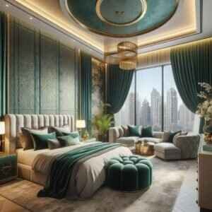 Luxury design bedroom Dubai