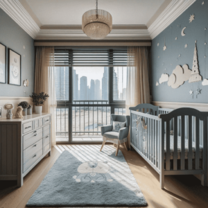 nursery design in blue color