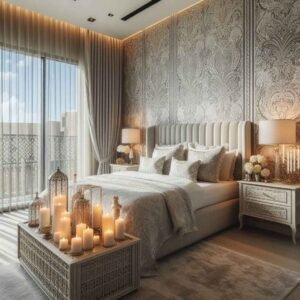 romantic bedroom design in Dubai