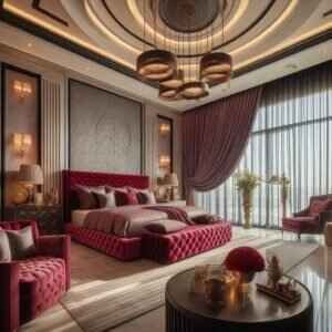 Luxury design bedroom Dubai