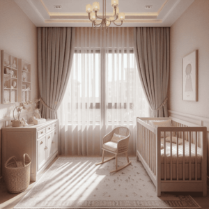 nursery design, room for baby girl