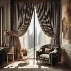 pinch pleated decor 