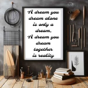 Inspirational quotes in home decor