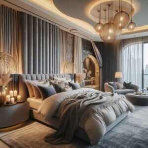 romantic bedroom design in Dubai