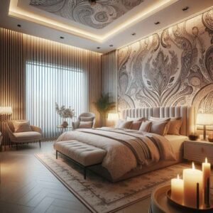 romantic bedroom design in Dubai