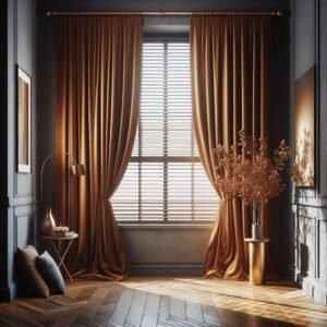 autumn inspired window treatments