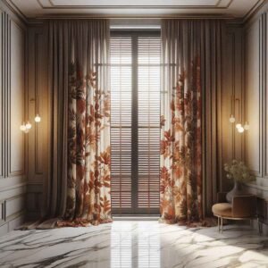 autumn inspired window treatments