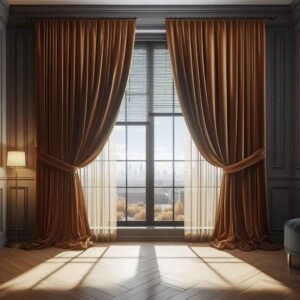 autumn inspired window treatments