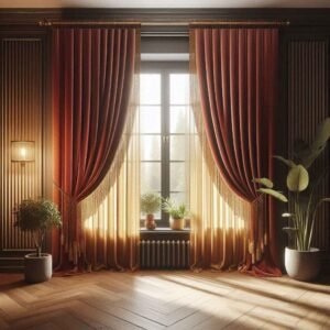 autumn inspired window treatments