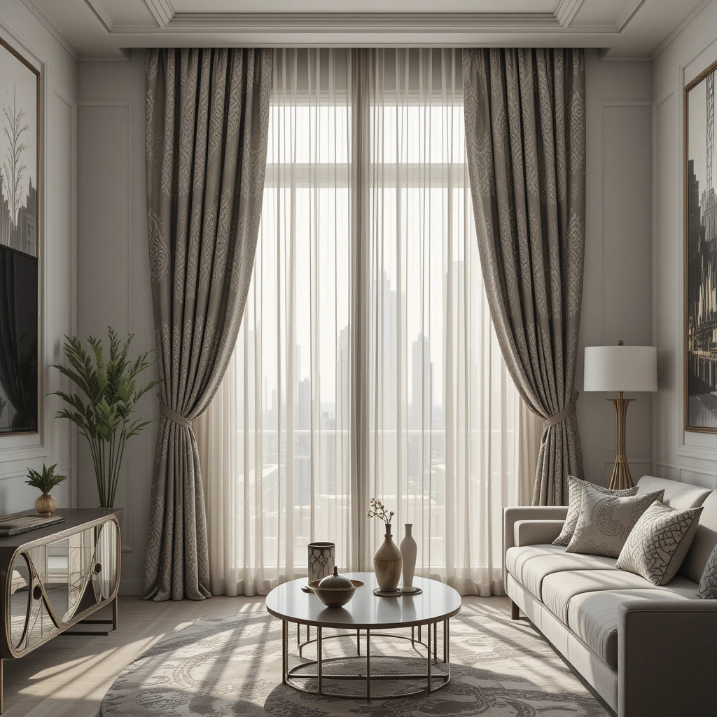 luxury Curtains Dubai damask curtains