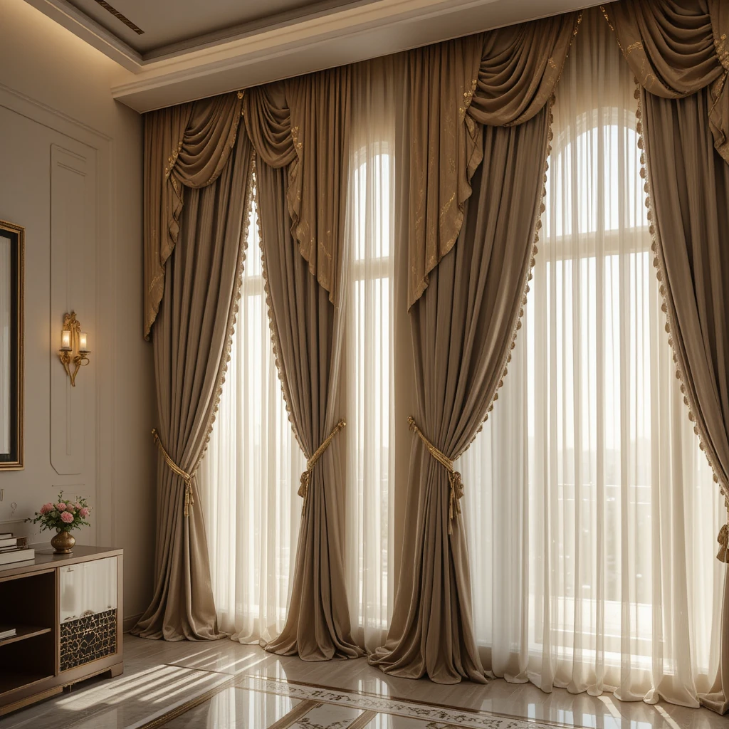 luxury Curtains Dubai silk