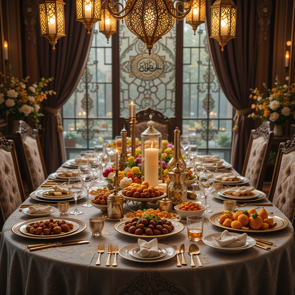 Eid decorations dining room 